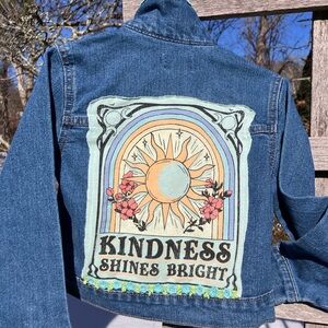 Up cycled kids, jean jacket